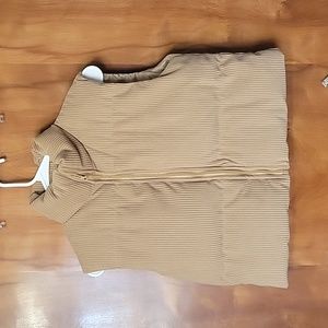 Womens corduroy puffer vest